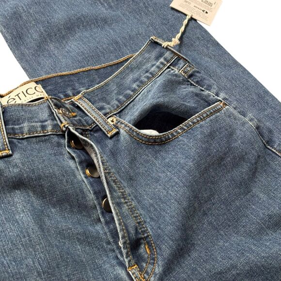 Ética x Anthropologie Stanton Relaxed Wide Leg Jeans Medium Blue Size 29 - Picture 10 of 10